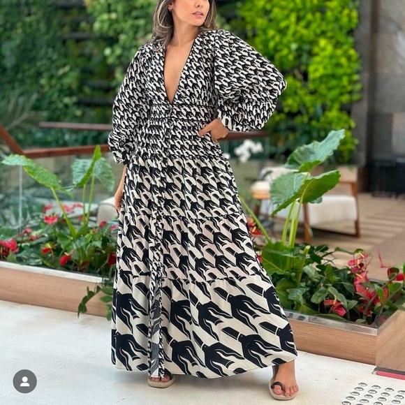 FARM Rio Long Dress Size S - Picture 1 of 12